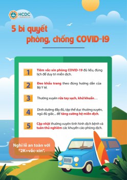 HCDC - 5 bí quyết phòng, chống COVID-19
