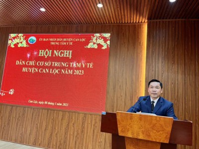 Trung tâm Y tế Can Lộc tổ chức hội nghị dân chủ cơ sở năm 2023