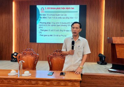 TẬP HUẤN TRIỂN KHAI KẾ HOẠCH KHÁM PHÁT HIỆN CHỦ ĐỘNG BỆNH LAO TẠI HUYỆN CAN LỘC NĂM 2023