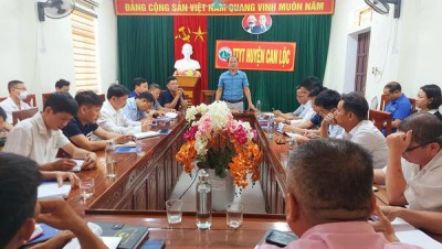 TRUNG TÂM Y TẾ CAN LỘC TỔ CHỨC GIAO BAN KHỐI Y TẾ DỰ PHÒNG - DÂN SỐ VÀ TRƯỞNG TRẠM Y TẾ CÁC XÃ, THỊ TRẤN ĐẦU THÁNG 6.