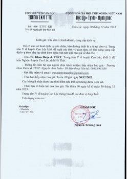 Đề nghị gửi thư báo giá