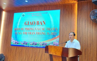 TRUNG TÂM Y TẾ CAN LỘC TỔ CHỨC GIAO BAN KHỐI Y TẾ DỰ PHÒNG - DÂN SỐ VÀ TRƯỞNG TRẠM Y TẾ CÁC XÃ, THỊ TRẤN ĐẦU THÁNG 11- 2023.