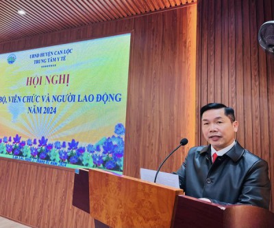 TRUNG TÂM Y TẾ CAN LỘC TỔ CHỨC HỘI NGHỊ CÁN BỘ, VIÊN CHỨC VÀ NGƯỜI LAO ĐỘNG NĂM 2024