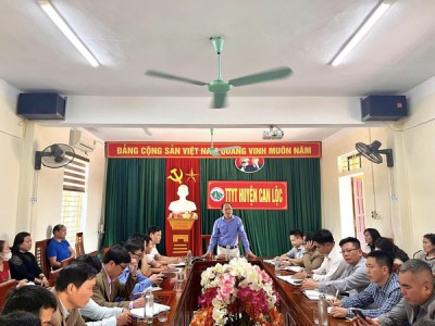 TRUNG TÂM Y TẾ CAN LỘC TỔ CHỨC GIAO BAN KHỐI Y TẾ DỰ PHÒNG - DÂN SỐ VÀ TRƯỞNG TRẠM Y TẾ CÁC XÃ, THỊ TRẤN ĐẦU THÁNG 3- 2024.