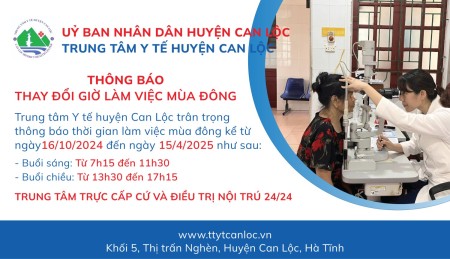 Thông báo thay đổi giờ làm việc