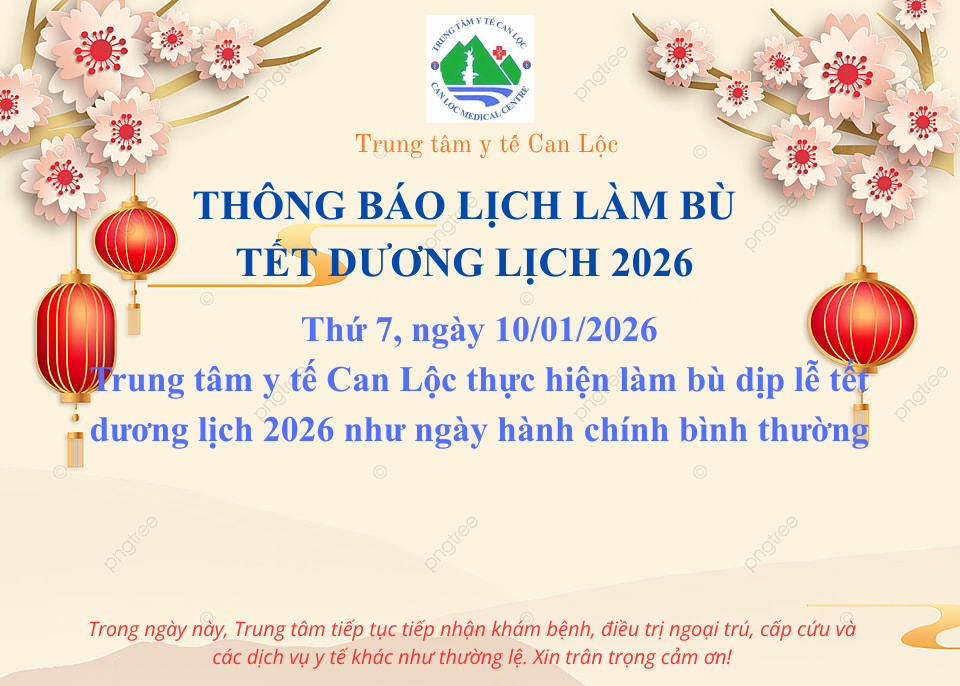 THÔNG BÁO LỊCH LÀM BÙ